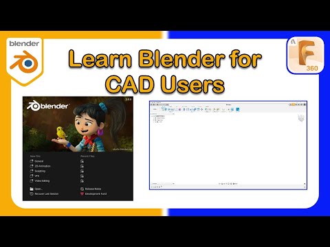 Learn Blender for a CAD User - Part 1 - Simple Example in Fusion and Blender 3.0 #Fusion360 #Blender