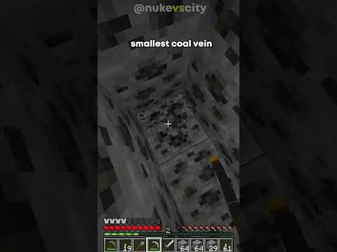 Nuke obliterates tiny coal vein in Minecraft