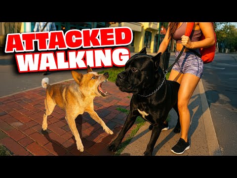 My Cane Corso Got ATTACKED By An Aggressive Dog On Our Walk!
