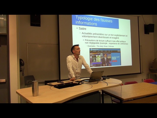 Conférence: «Définir les fausses informations» par Alexandre Coutant