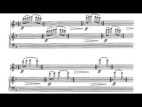 [Lepo Sumera] Quasi improvasata I, for Violin and Piano (Score-Video)