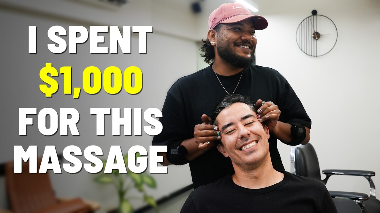 I Spent $1,000 for This Head Massage ( Worth it!) @NomadBarberindia