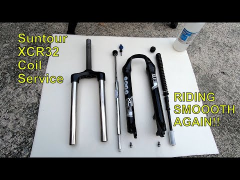 Servicing the SR Suntour XCR 32 Coil Suspension Fork