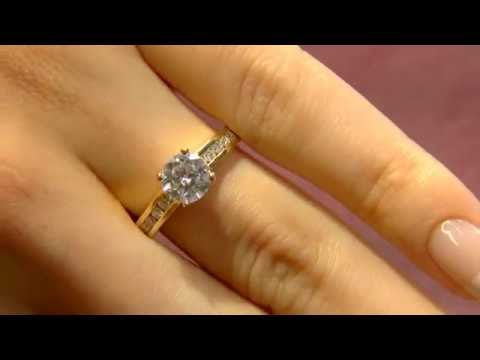 PR1065 Channel Set Diamond Engagement Rings Dublin