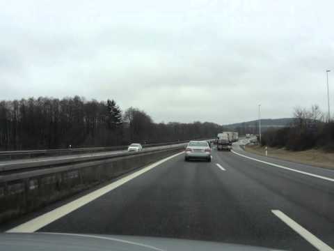 Zeitraffer Autobahn - A72 Treuen bis A9 Hof