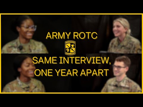 Army ROTC | Same Interview, One Year Apart