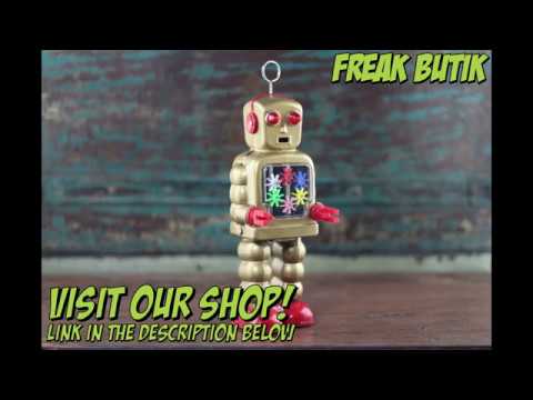 Mighty sheet metal high wheel robot gold!!! Blechroboter Freak Butik