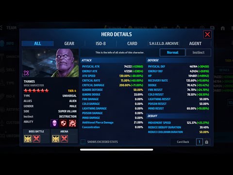 T4 Thanos buff in dorm gbr