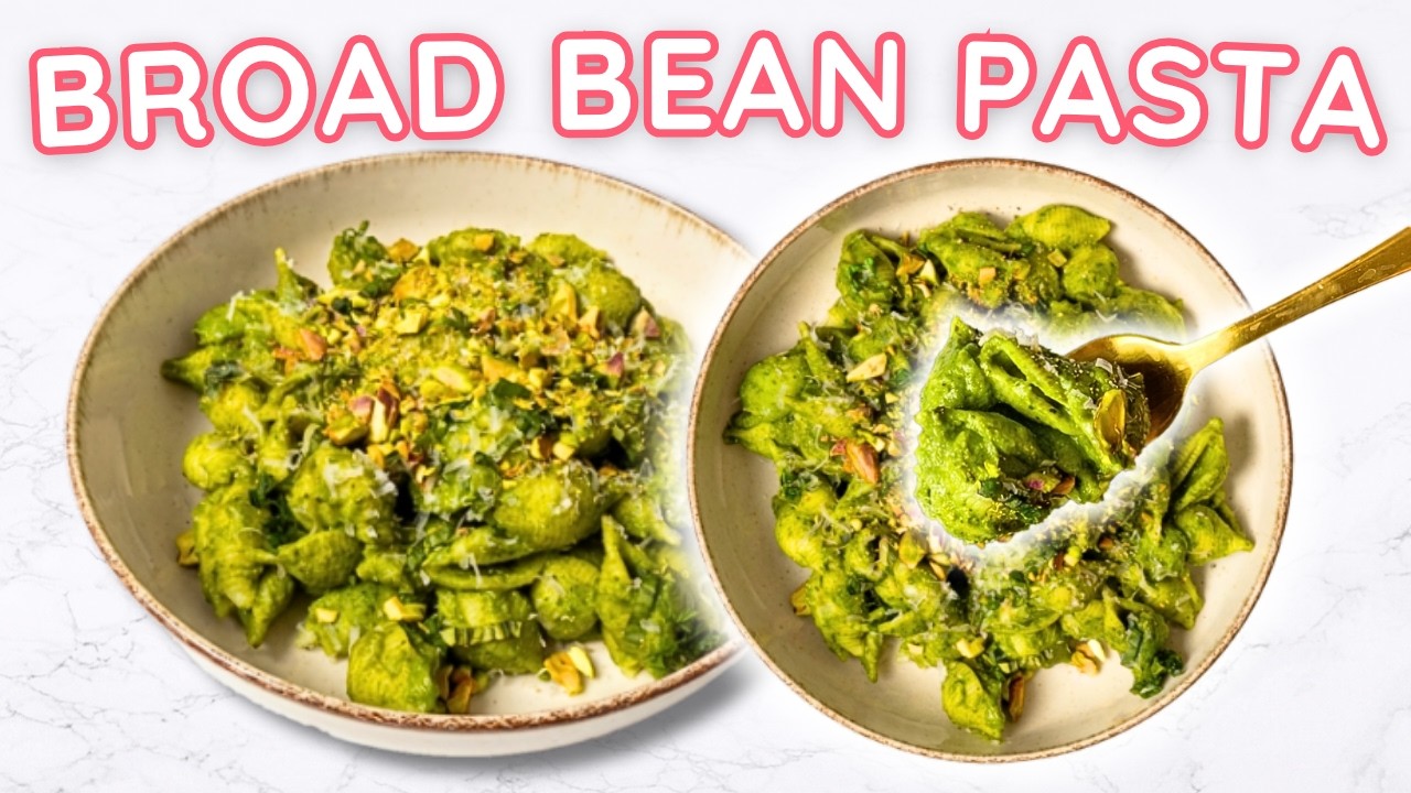 Creamy Green Broad Bean Pasta video