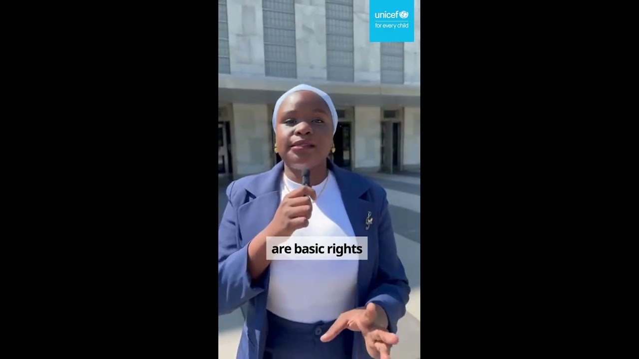 Youth Advocate Madina Speaks on WASH at the UNICEF Executive Board.