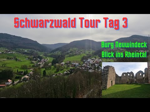 Schwarzwald 24 Tag 3: Burg Neuwindeck+Rheintal Ausblick Sasbachwalden bis Achern