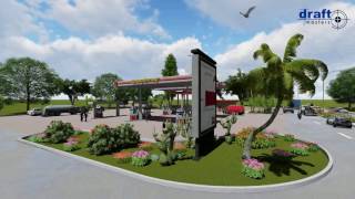 Petrol Station Flythrough (Fly 3)