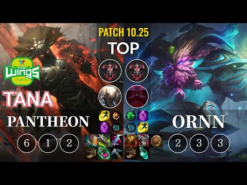 JAG TaNa Pantheon vs Ornn Top - KR Patch 10.25