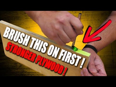 Do this to plywood- STRONGER and BETTER looking!