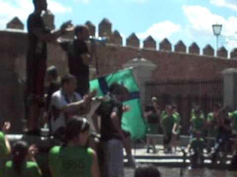 Celebración del ascenso a LEB Plata del Óbila