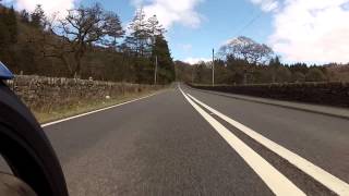 preview picture of video 'Capel Curig to Betws Y Coed, A5  gopro hero2  (triumph daytona 955i bike cam)'