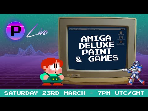 Live Deluxe Paint Pixel Artwork and Games
