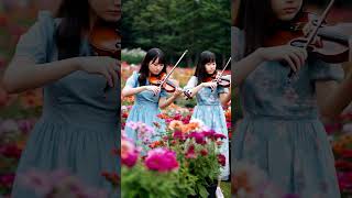姉妹でバイオリン協奏曲 #ai美女リアル #aibeauty #aiart #japanese #可愛い女の子 #清楚系