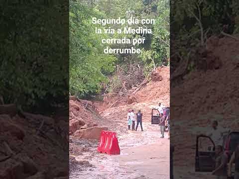 segundo día de la vía a Medina cerrada. #cundinamarca #medina