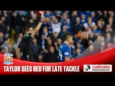 Taylor sent off for late challenge on Barton