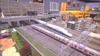 Trainz Route Japan   Model Trainz railfanning @16X TIMES SPEED