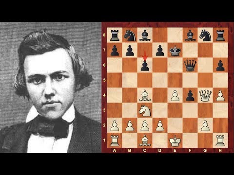 Paul Morphy vs Eugene Rousseau : New Orleans (1849)  in a 5 min chess nutshell