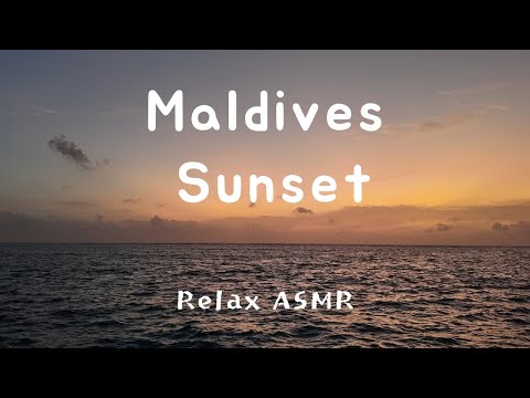 [4K] 몰디브 석양 ASMR #maldives 4k #asmr #sunset
