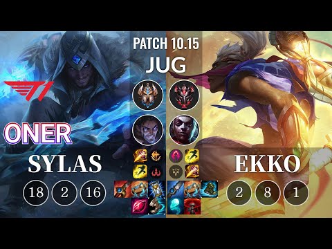 T1 Oner Sylas vs Ekko Jungle - KR Patch 10.15