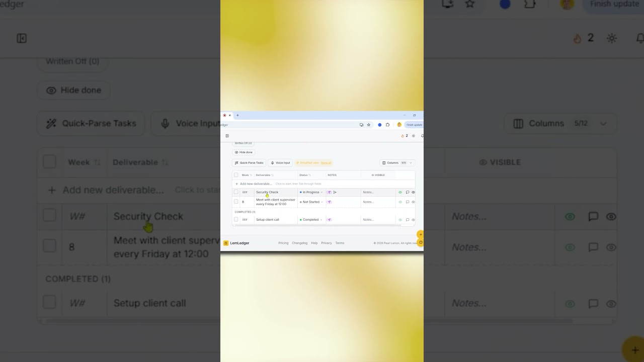 How to Mark Tasks as Completed in LemLedger | Quick Workflow Tutorial