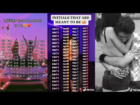 Initials TikTok Compilation | Soulmate initials | TikTok Compilation | 🤍❤️🤍