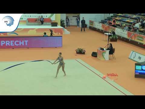 Nicol RUPRECHT (AUT) - 2018 Rhythmic Europeans, all around final ribbon