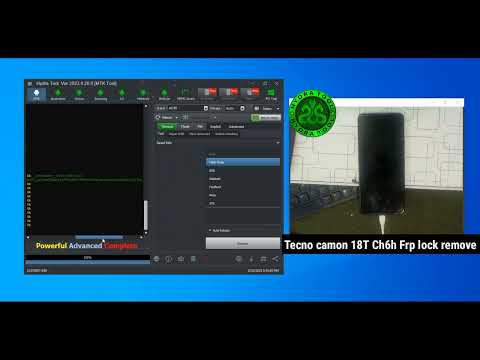 Tecno Camon 18T ch6h Frp lock remove by Hydra Tool