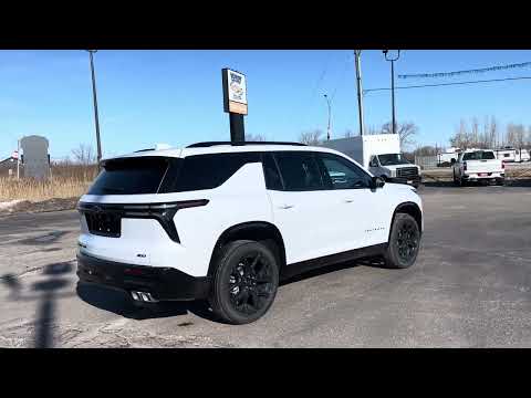 2026 Chevrolet Traverse AWD 4dr RS in White for sale at Lally Chevrolet Ltd. in Tilbury, ON