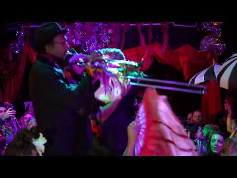 Hot Hand Band parade at House Of Yes' Fat Tuesday Party 2018