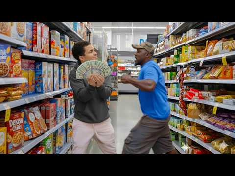 Flexing $1 Bills On Random Customers