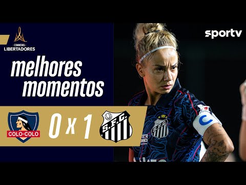 Gols e lances de Colo Colo x Santos