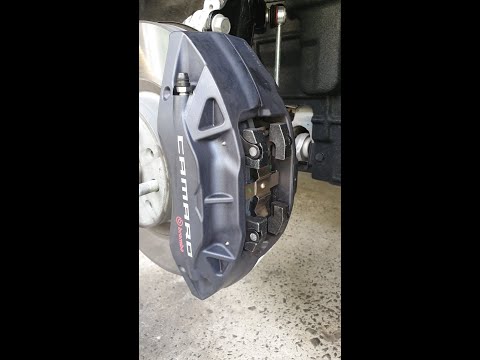 6th gen Camaro SS front brake pad replacement