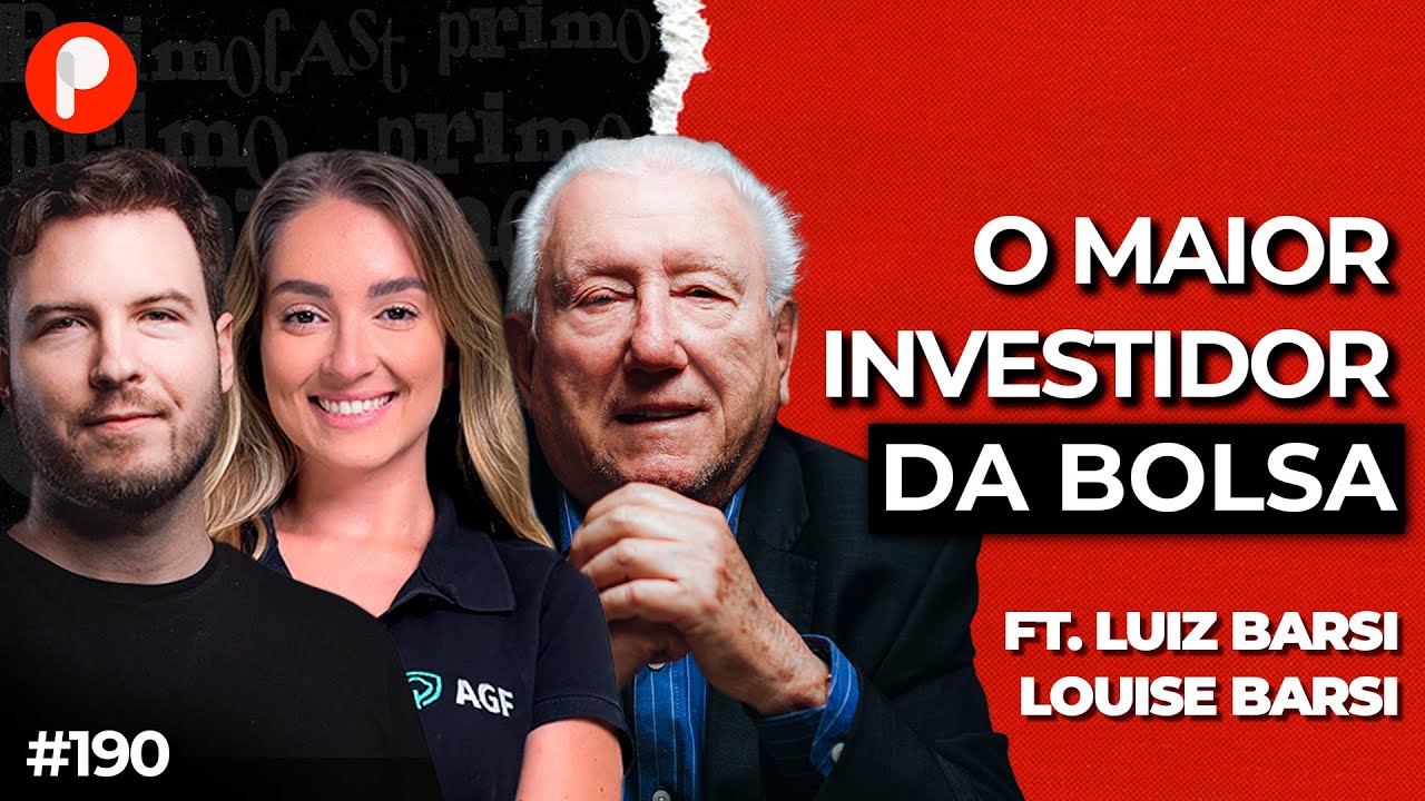 ELE GANHA 1 MILHÃO DE REAIS POR DIA COM DIVIDENDOS  (Luiz Barsi) | PrimoCast 190