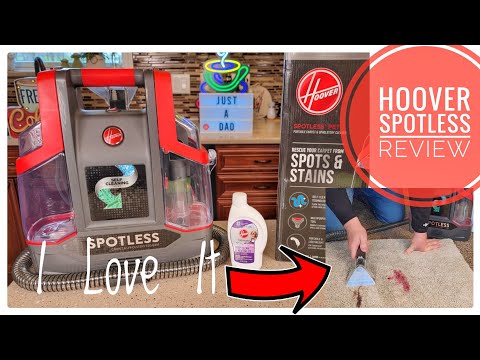 NEW 2023 Improved Design HOOVER Spotless Portable Carpet Spot Cleaner Review   I LOVE IT STILL !!!!!