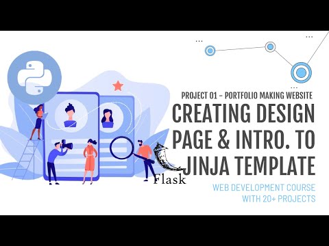 1 HINDI Project 1 Portfolio Making Website Using Flask Creating Home Page