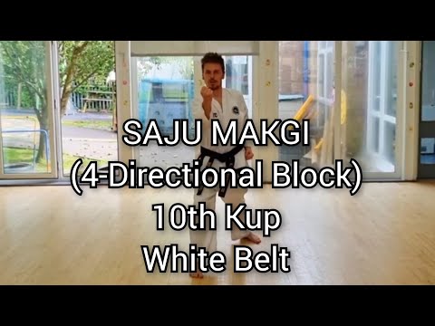 SAJU MAKGI (4-Directional Block) - ITF Taekwon-Do (White Belt)