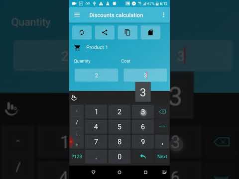 Discount shopping calculation Video