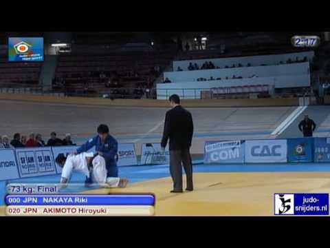 Judo 2010 World Cup Vienna: Riki Nakaya (JPN) - Hiroyuki Akimoto (JPN) [-73kg] final.