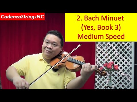 Minuet | Medium Speed Play Along | Suzuki Violin Book 3