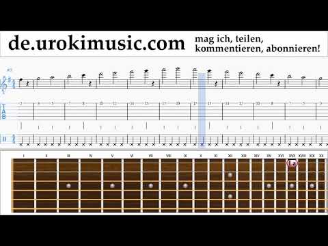 Gitarre Lernen The Pink Panther - Theme Song Tabulatur Teil#1 Übungen um-i995