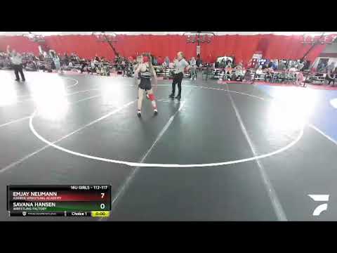 112-117 Lbs Round 5 - Savana Hansen, Wrestling Factory Vs Emjay Neumann, Askren Wrestling Academy