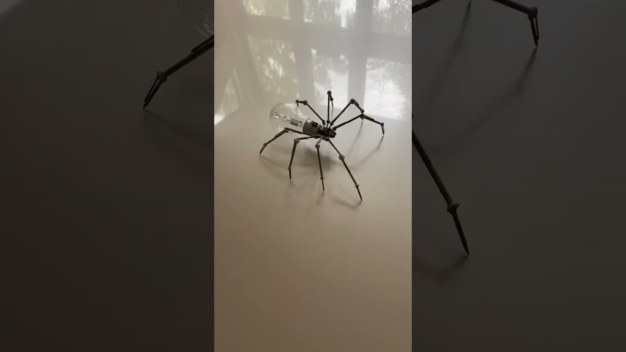 Making a spider out of scrap metal #shorts #sculpture