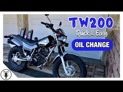 Yamaha TW200 Oil Change // Quick & Easy // First Oil Change
