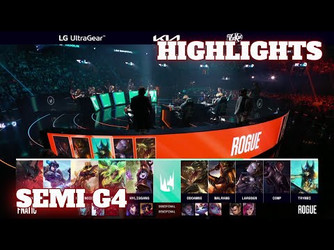 RGE vs FNC - Game 4 Highlights | Semi Finals S12 LEC Summer 2022 | Rogue vs Fnatic G4