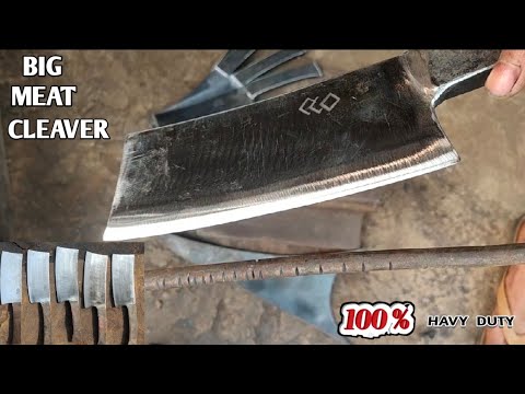 WORLD BEST BIG MEAT CLEAVER ! HEAVY DUTY 100%  SURE ! EASY  PROCESS